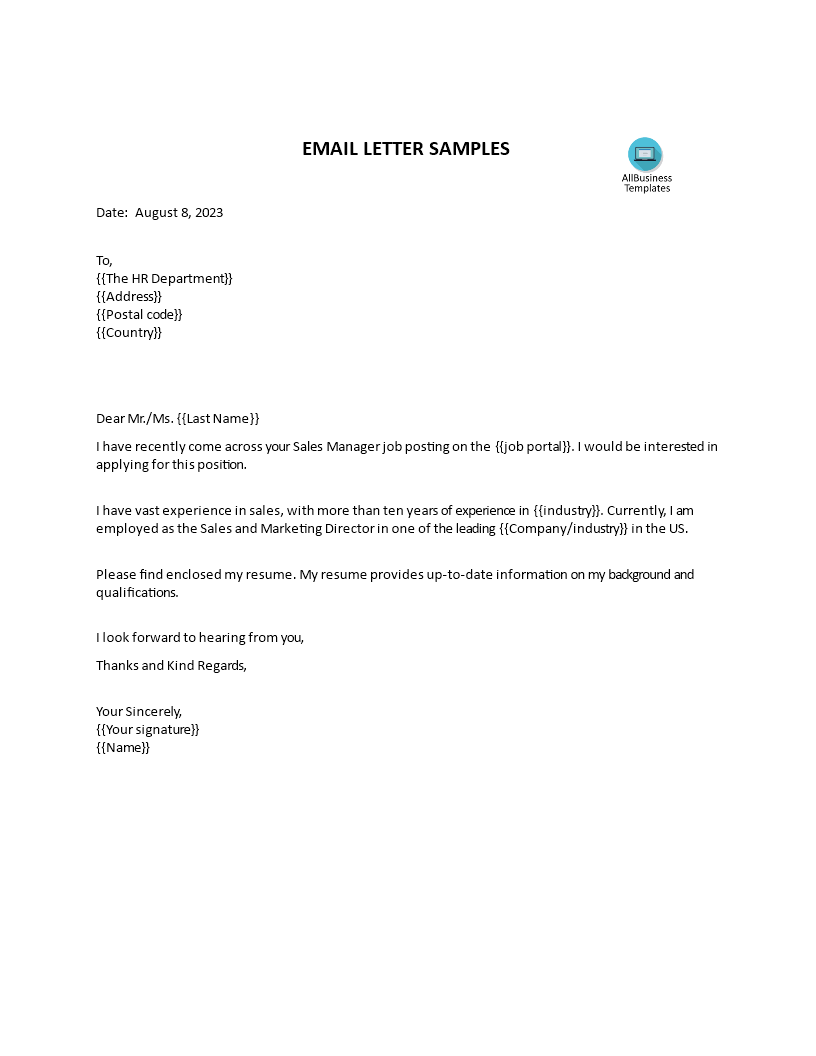 Parttime Job Application Letter for Students | Templates at ...