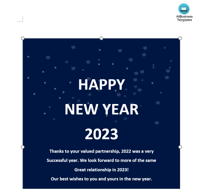 Kostenloses New Year Wishes Email