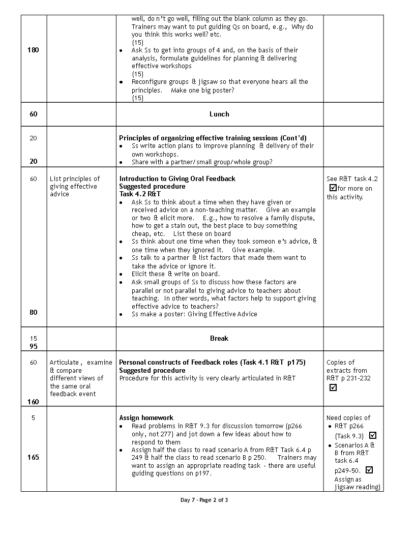 Supervisors Daily Schedule Word | Templates at allbusinesstemplates.com