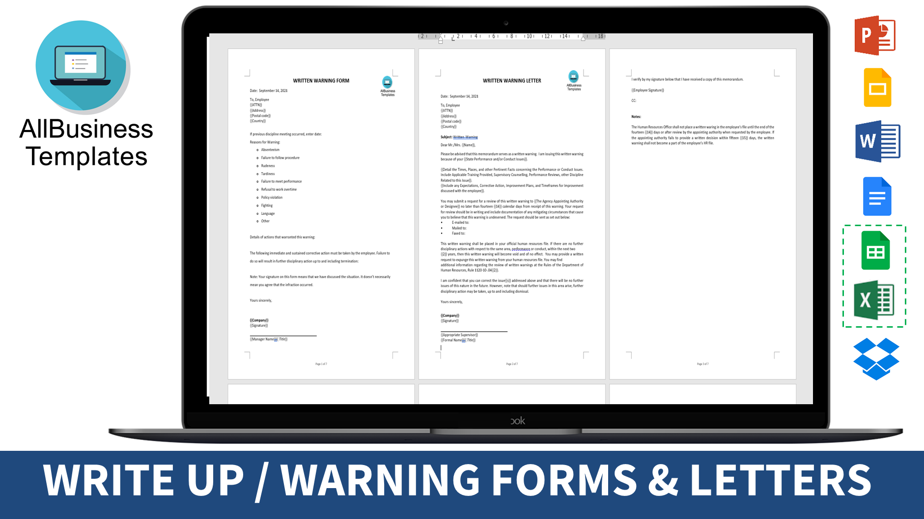 Final Written Warning Templates At 6803