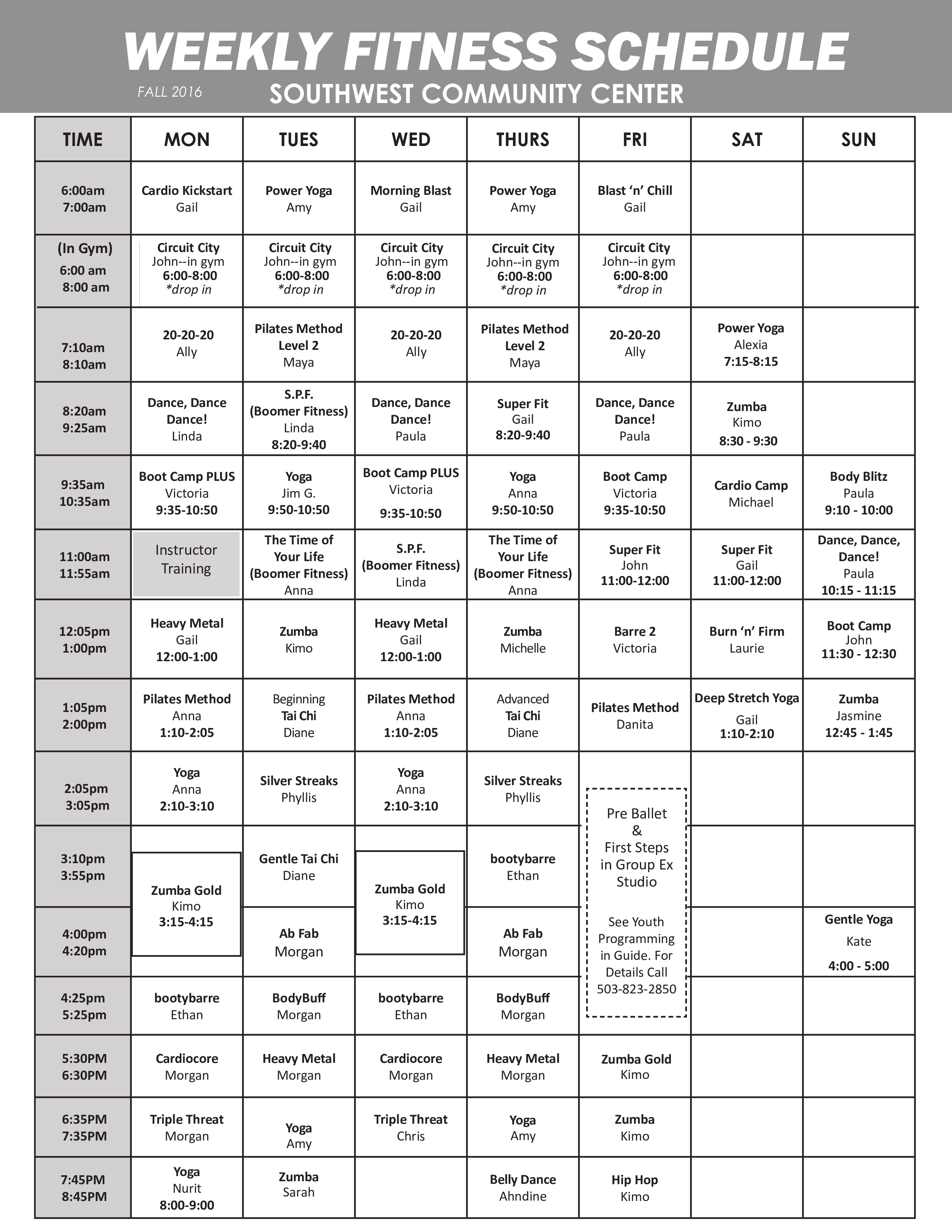 Printable Weekly Fitness Calendar Templates At Allbusinesstemplates