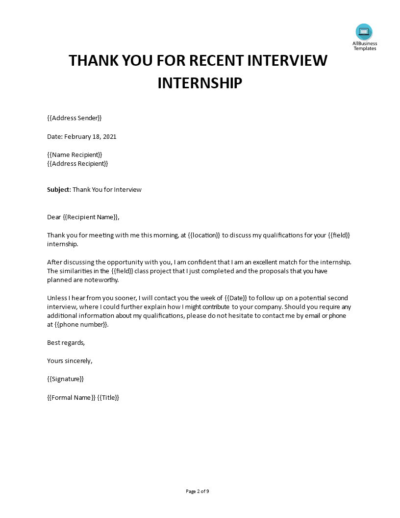 Thank You Email After Job Interview Request Second Interview 