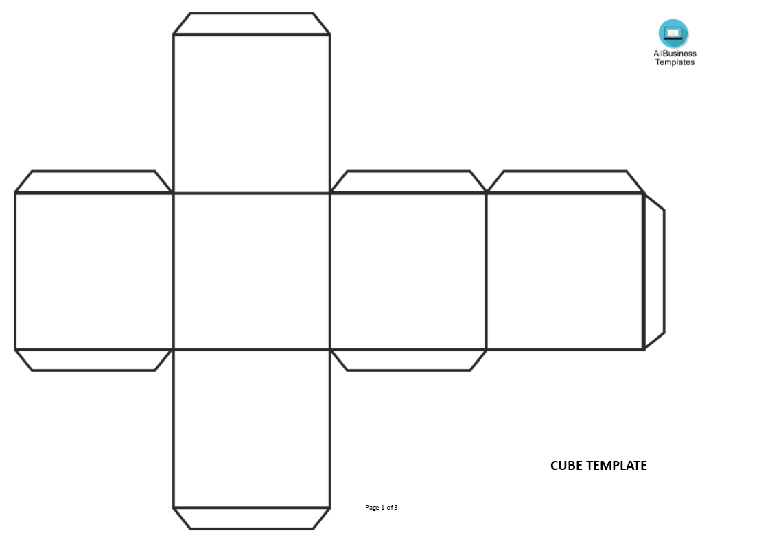 Cube template Templates at allbusinesstemplates com