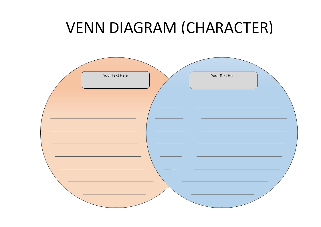 Venn Diagram template with lining | Templates at allbusinesstemplates.com