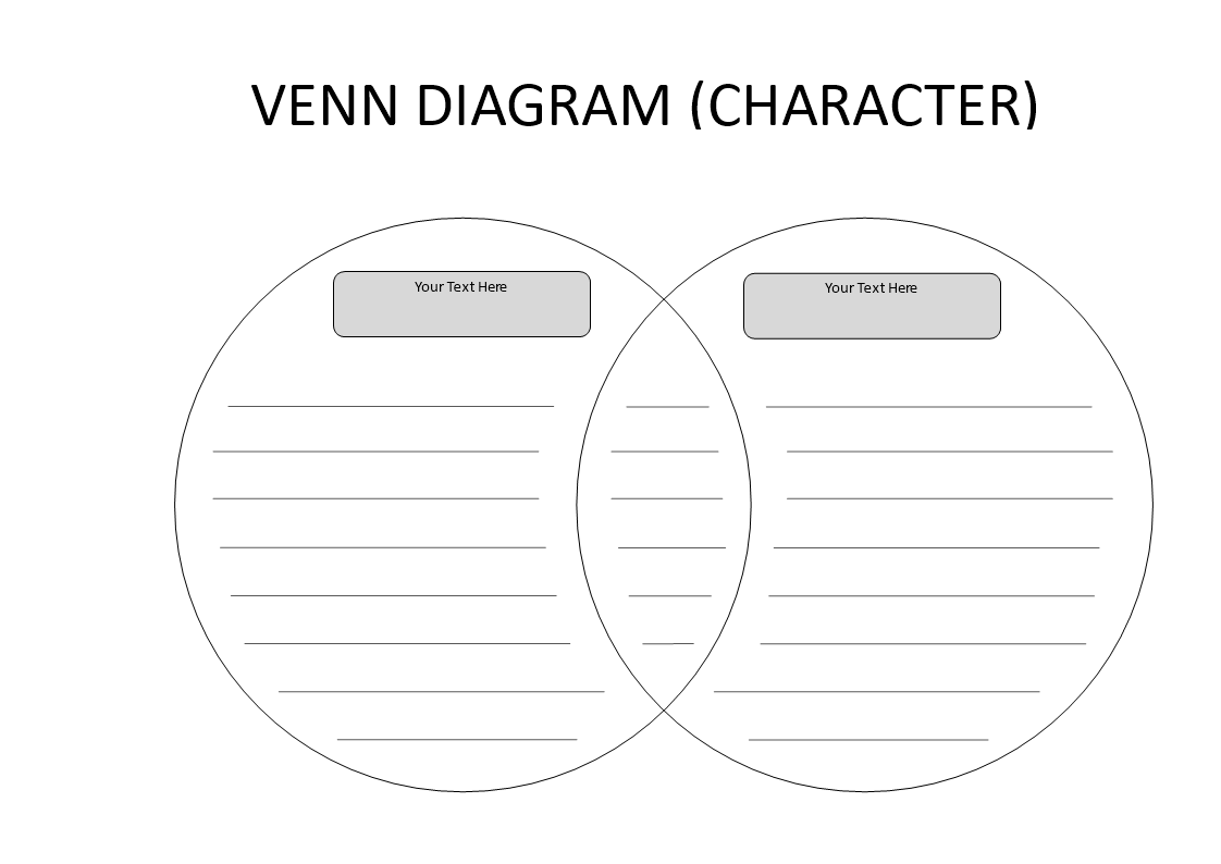 Venn Diagram template with lining | Templates at allbusinesstemplates.com