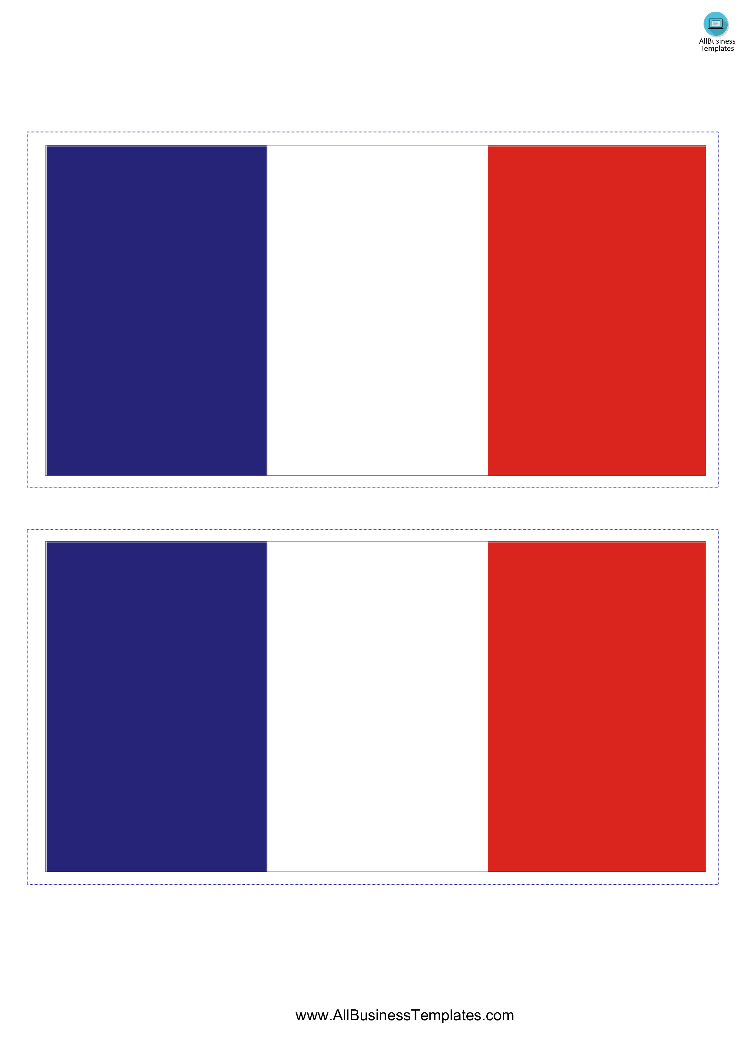 flag of france voorbeeld afbeelding 