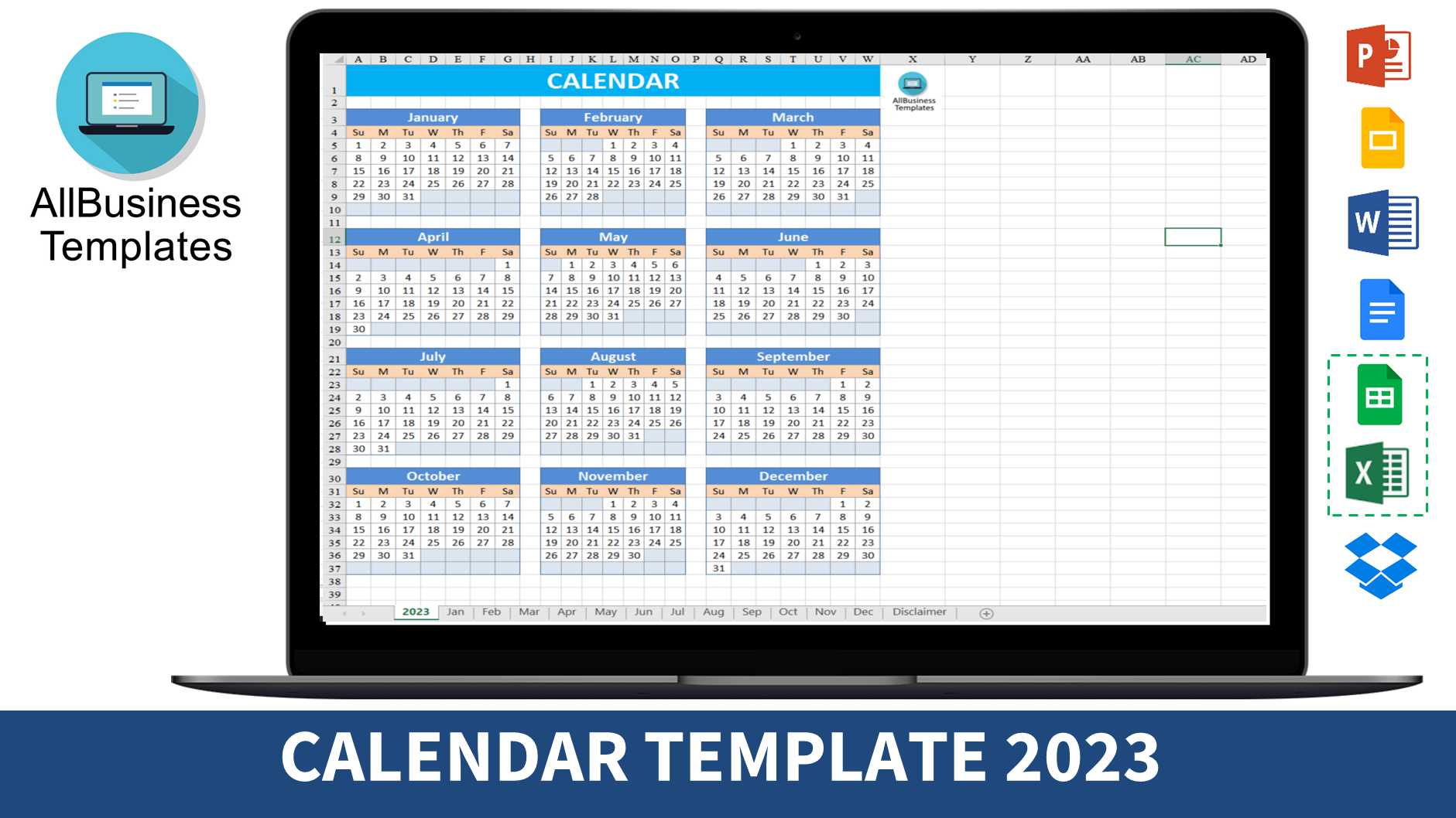 Libreng Calendar Template 2023