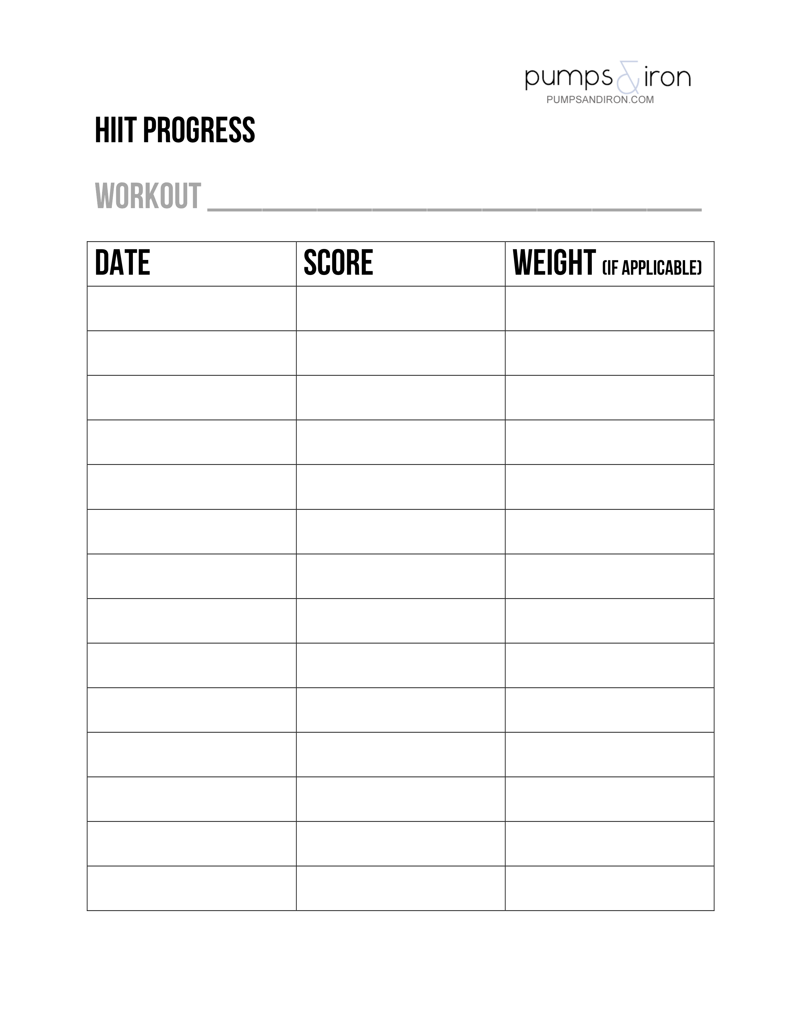 Example Of Progress Chart