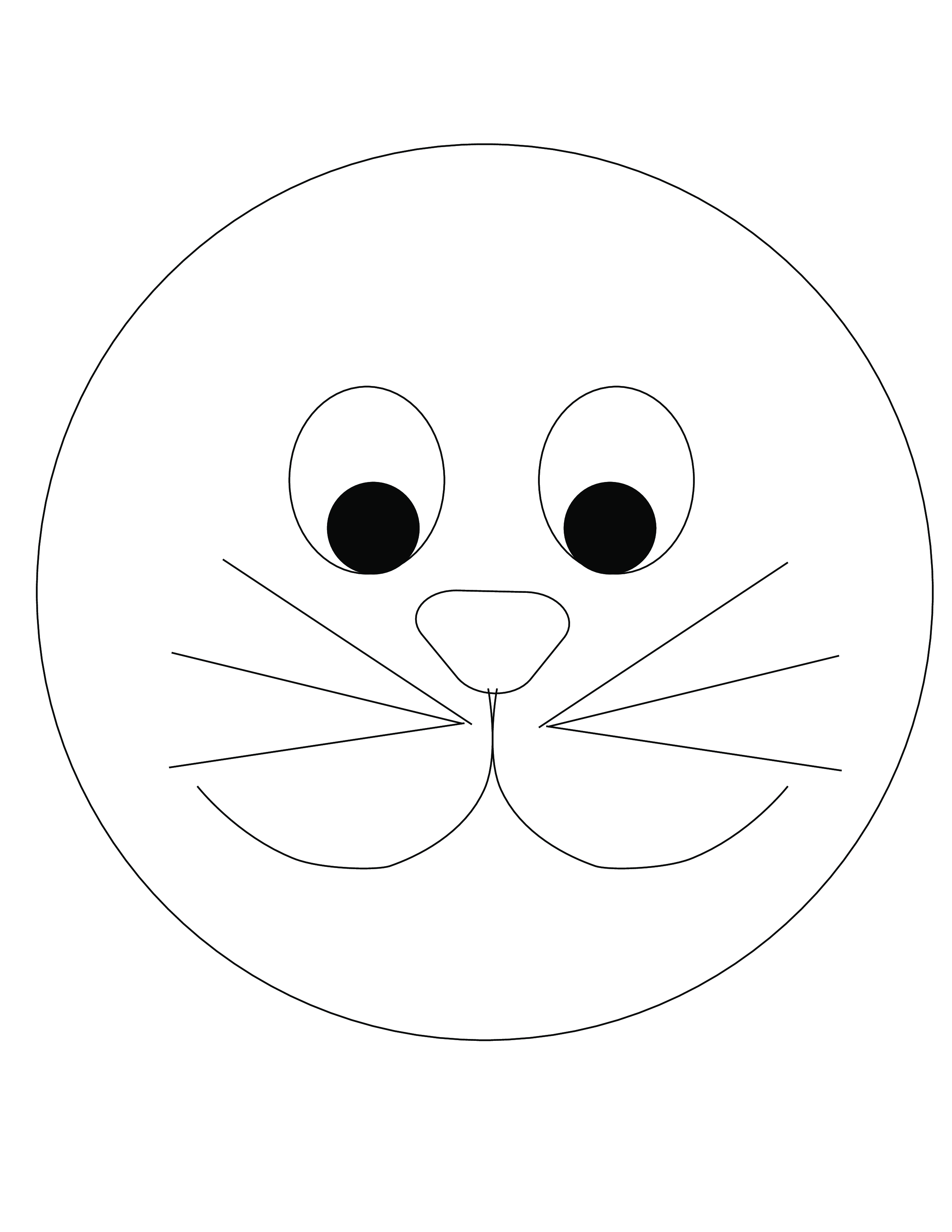 bunny face template modèles