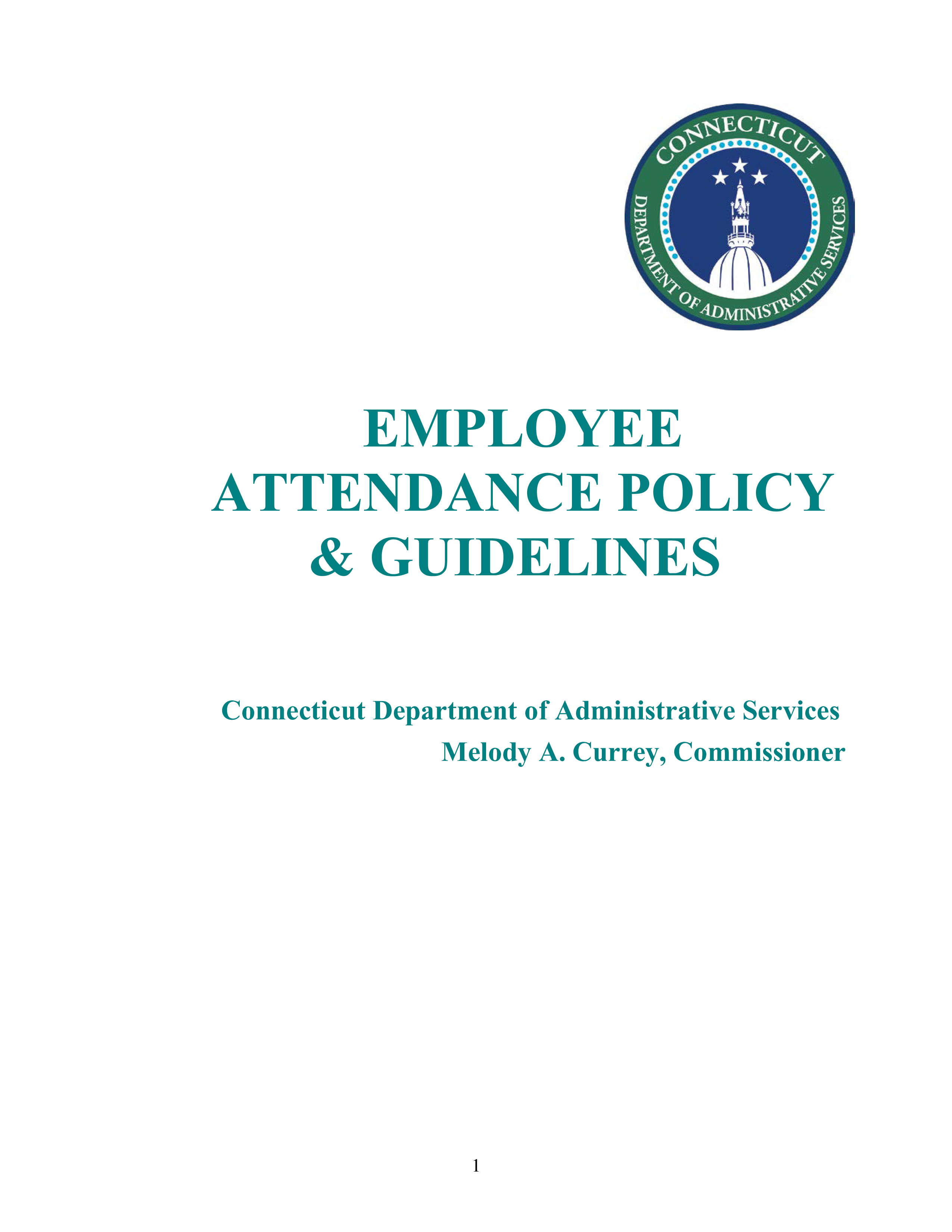 Employee Attendance Policy Guidelines 模板