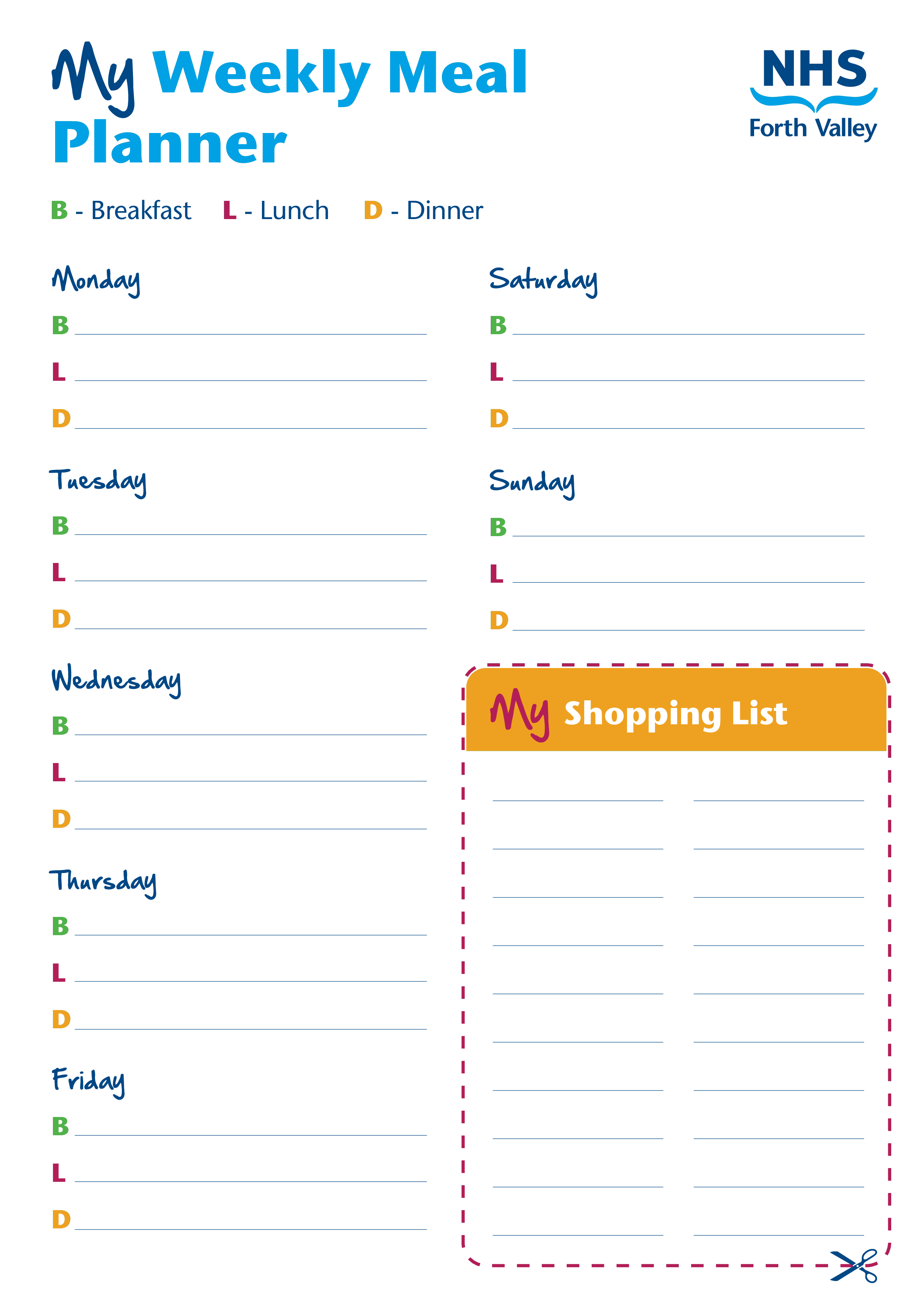 Meal Plan Template Google Docs Meal Template Planner Weekly Sheets 