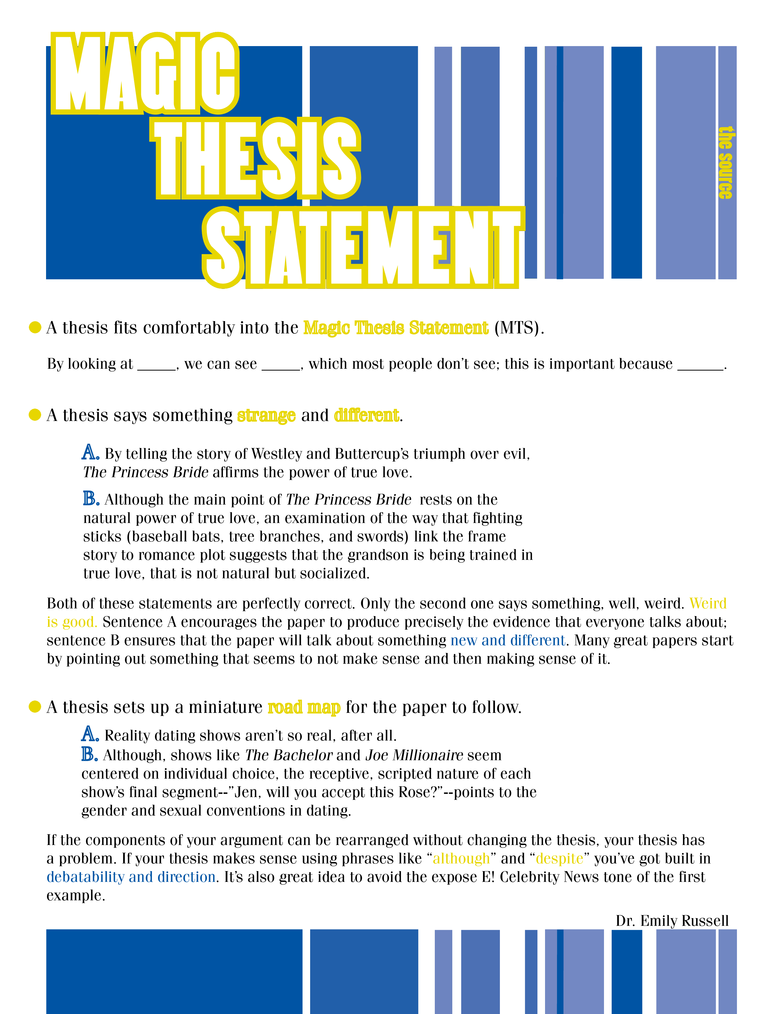 thesis statements examples for essays