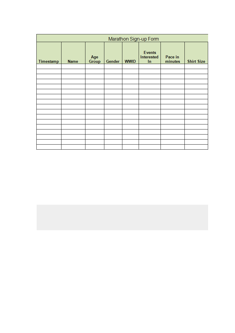 sign-up sheet excel spreadsheet Hauptschablonenbild