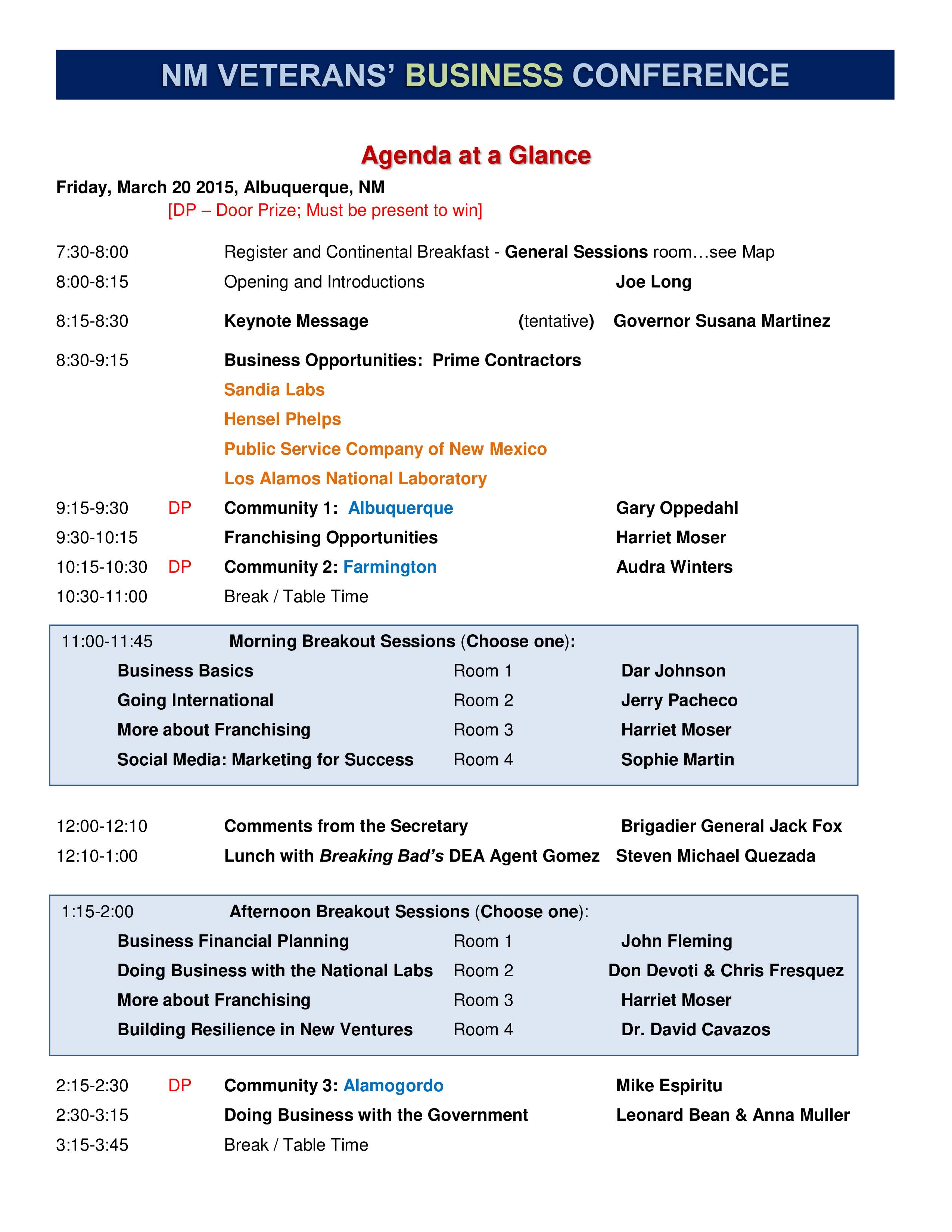 Business Conference Agenda Templates At Allbusinesstemplates