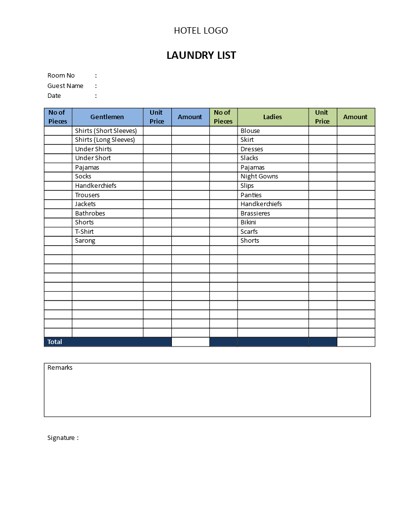 Airbnb Inventory Checklist Template