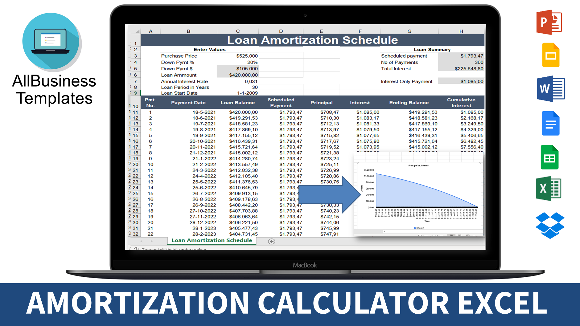 Gratis Amortization Calculator Excel Template