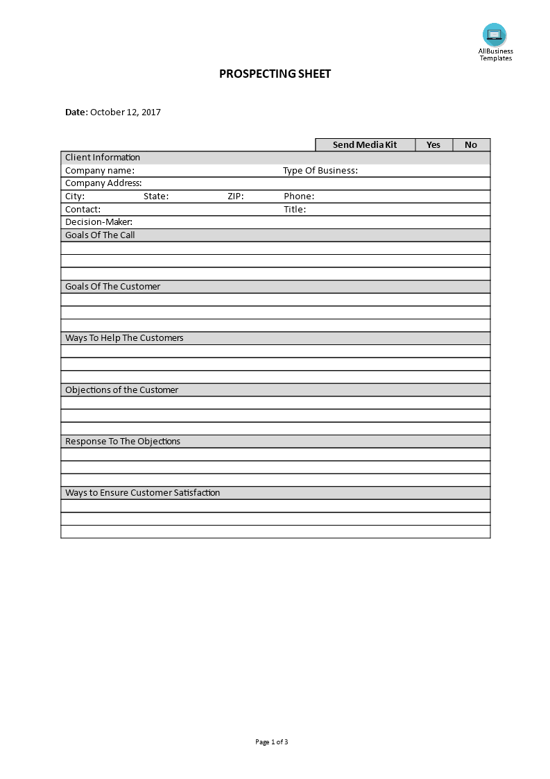 prospecting sheet plantilla imagen principal