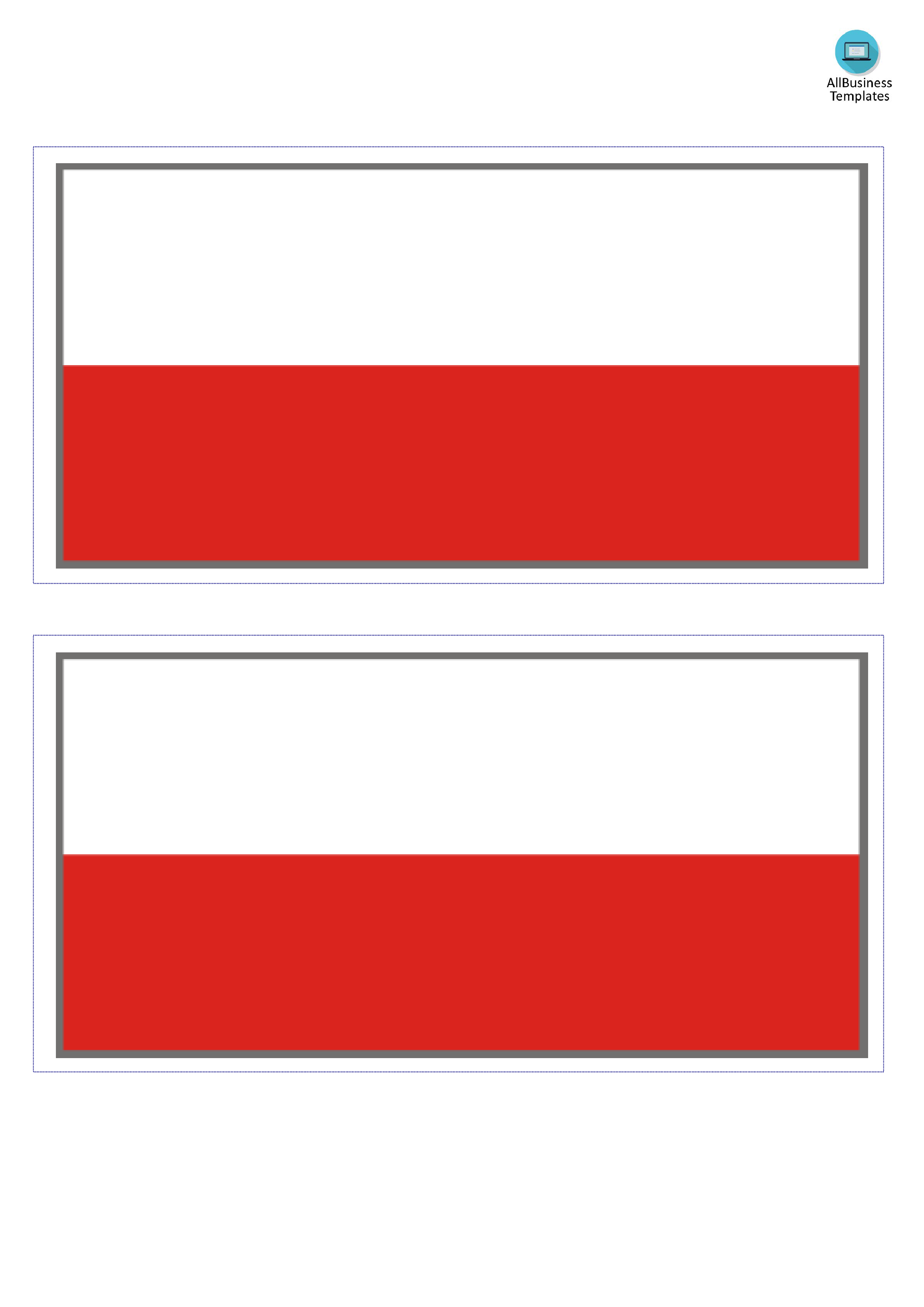 Poland Flag Templates at allbusinesstemplates com