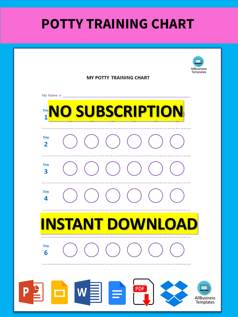 potty chart modèles