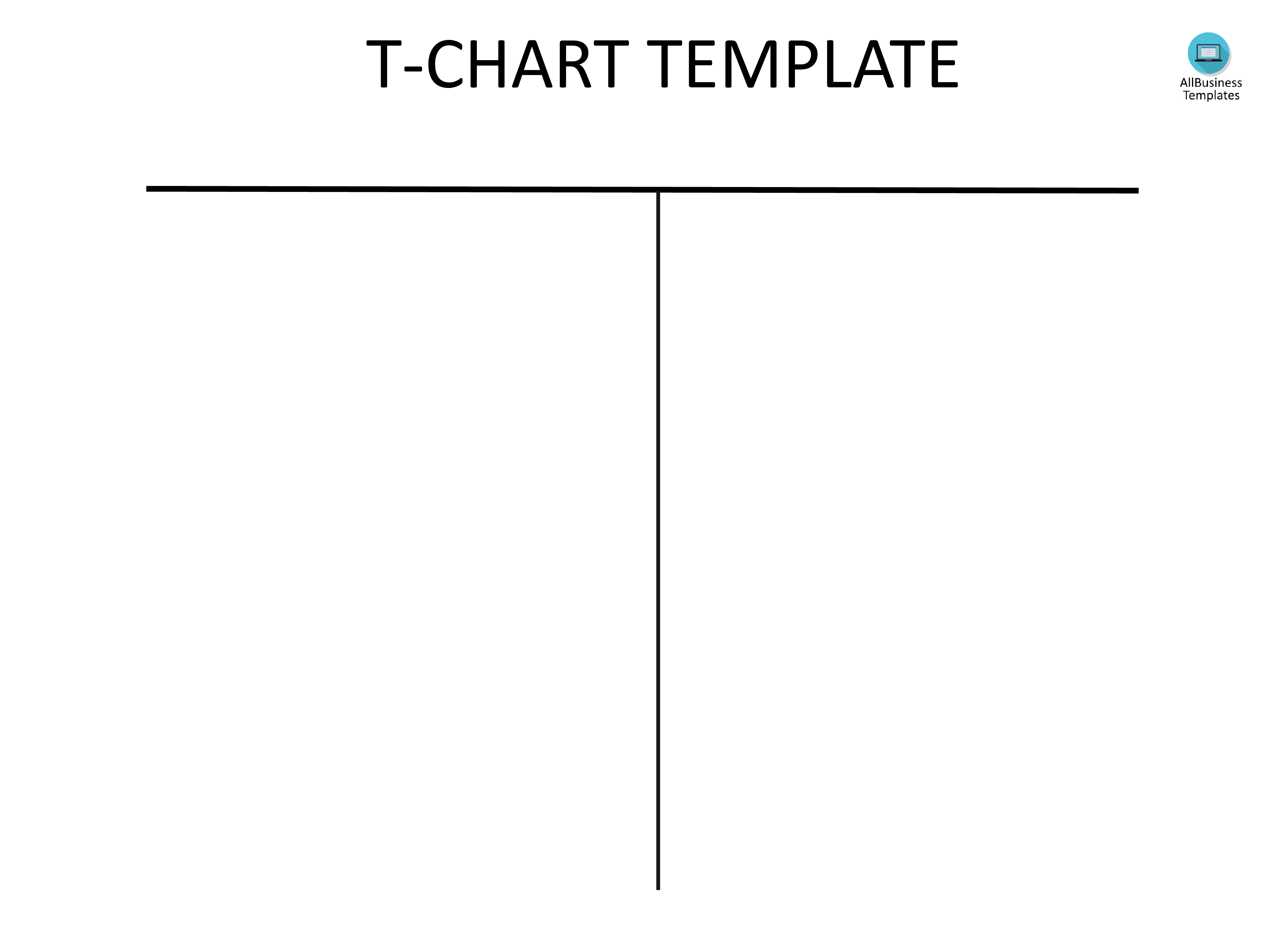 T Chart Example English 