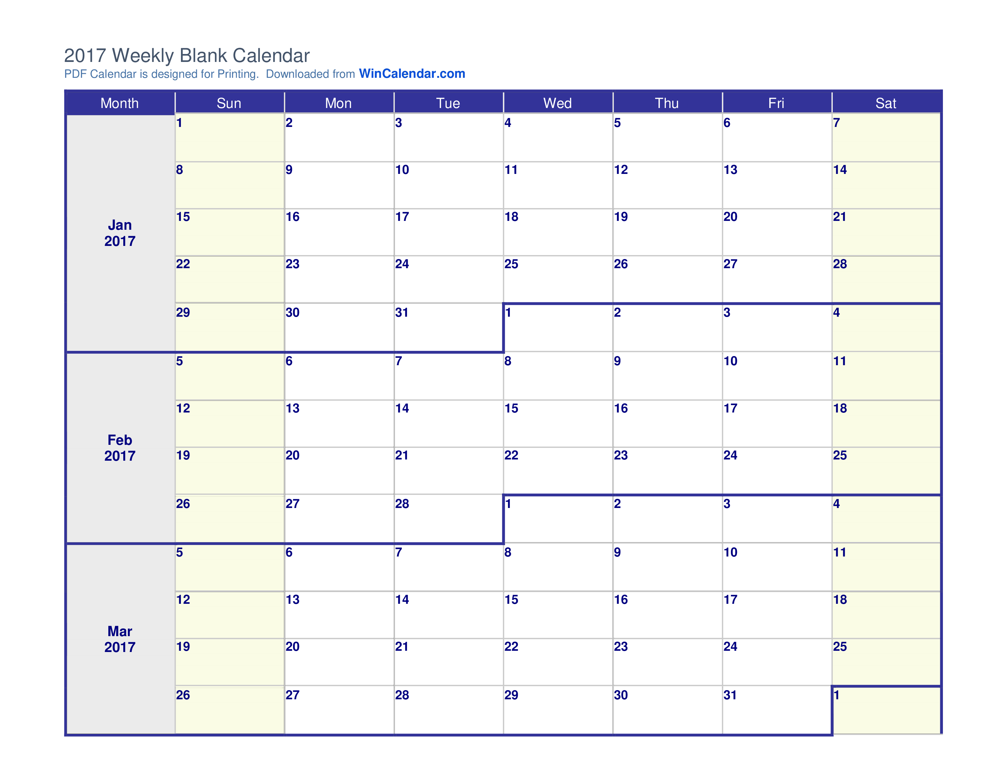 Printable Custom Weekly Calendar Templates At Allbusinesstemplates