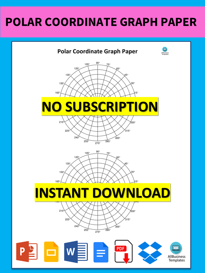 polar coordinate graph paper plantilla imagen principal