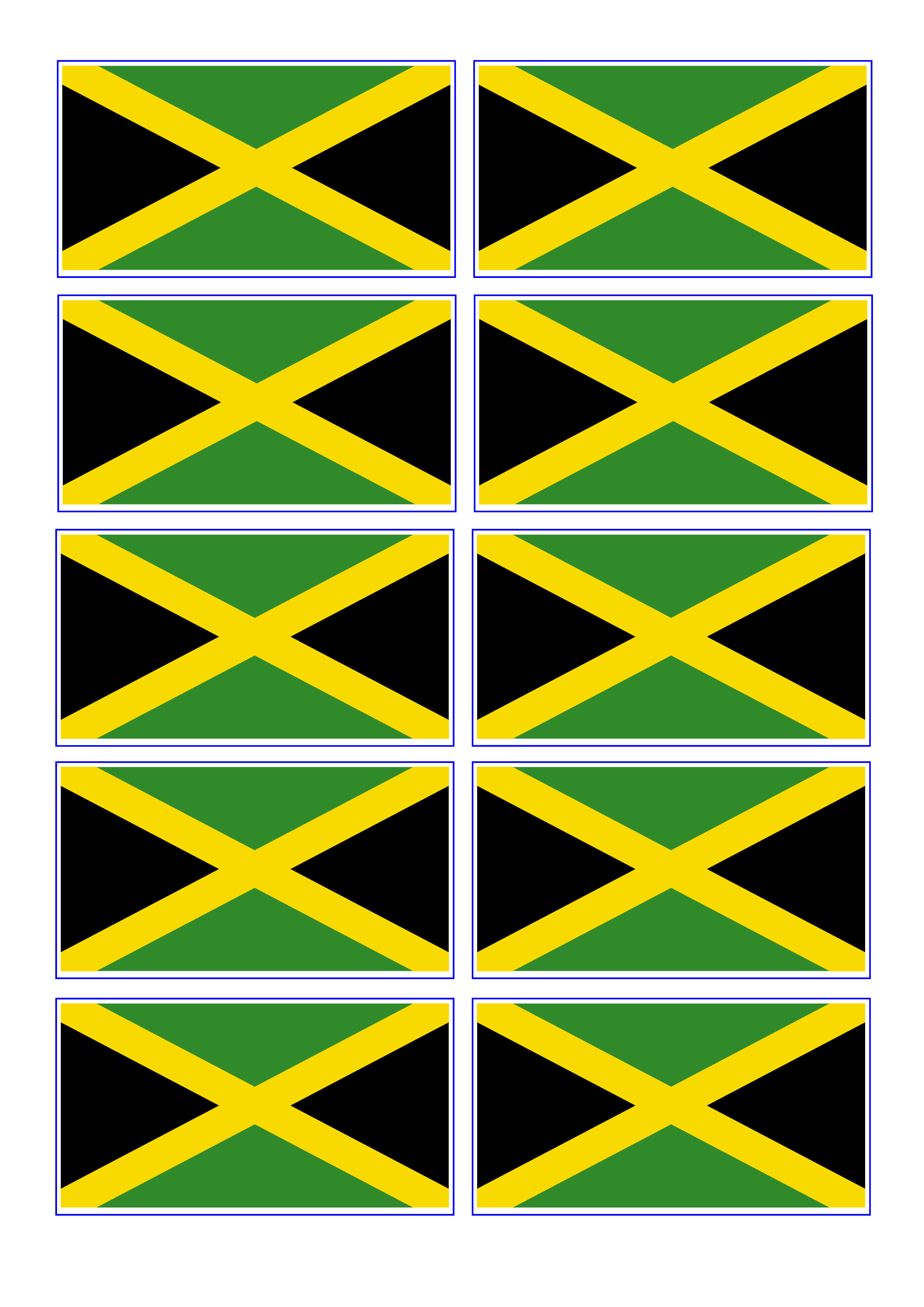 Jamaica Flag Templates At
