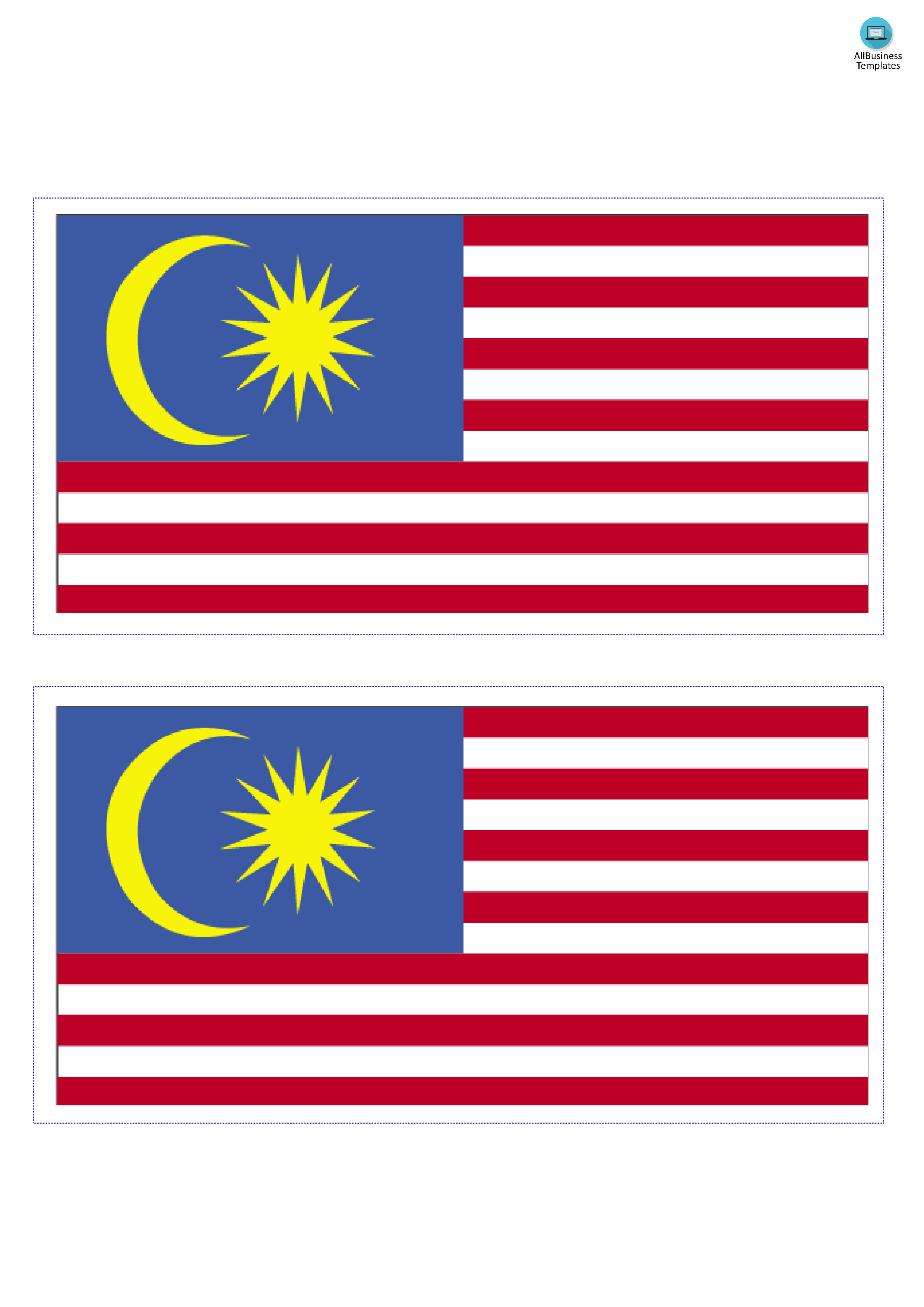 Bendera Malaysia Printable