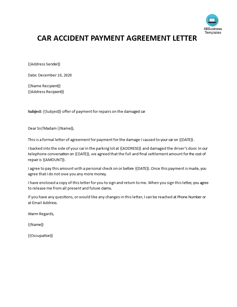 Car Accident Settlement Agreement Form Free 9 Sample Settlement 