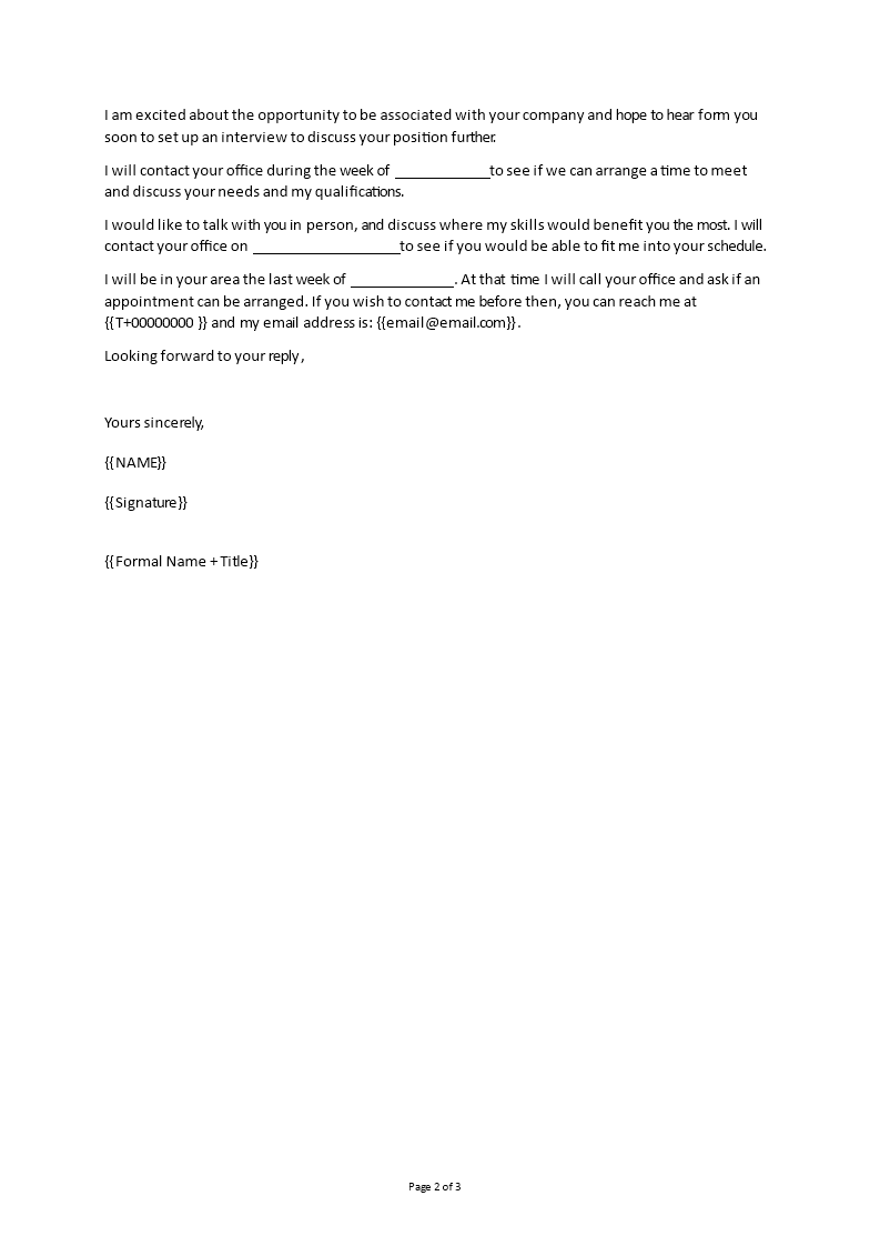 Sample Cover Letter Word Foramt | Templates at allbusinesstemplates.com