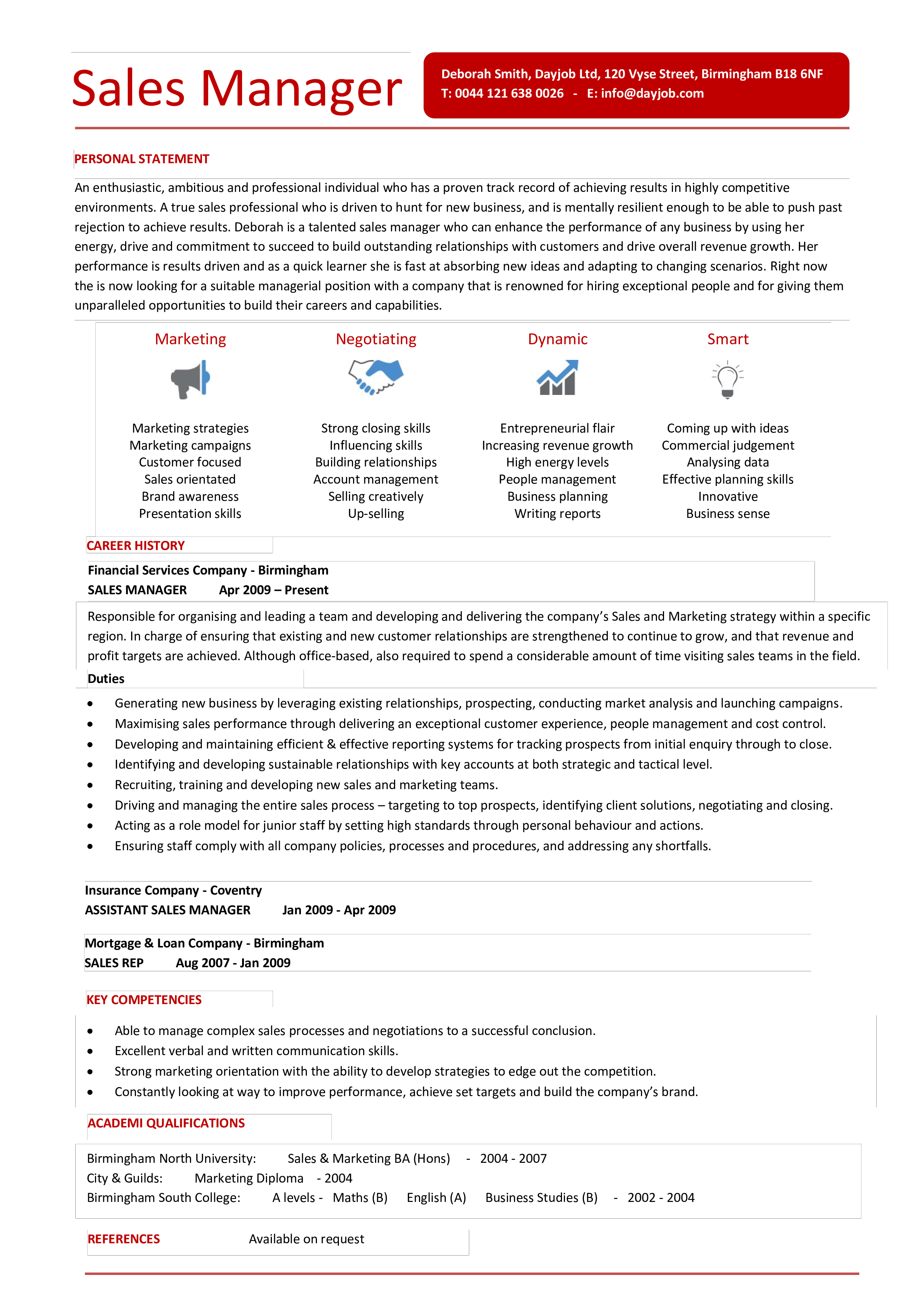 Sales Manager Resume Example Writing Tips For 2021 Riset