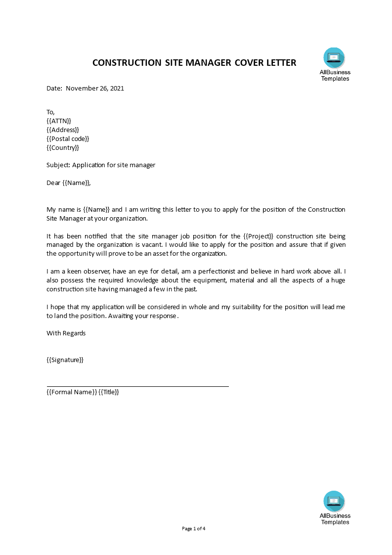 kostenloses-construction-manager-cover-letter