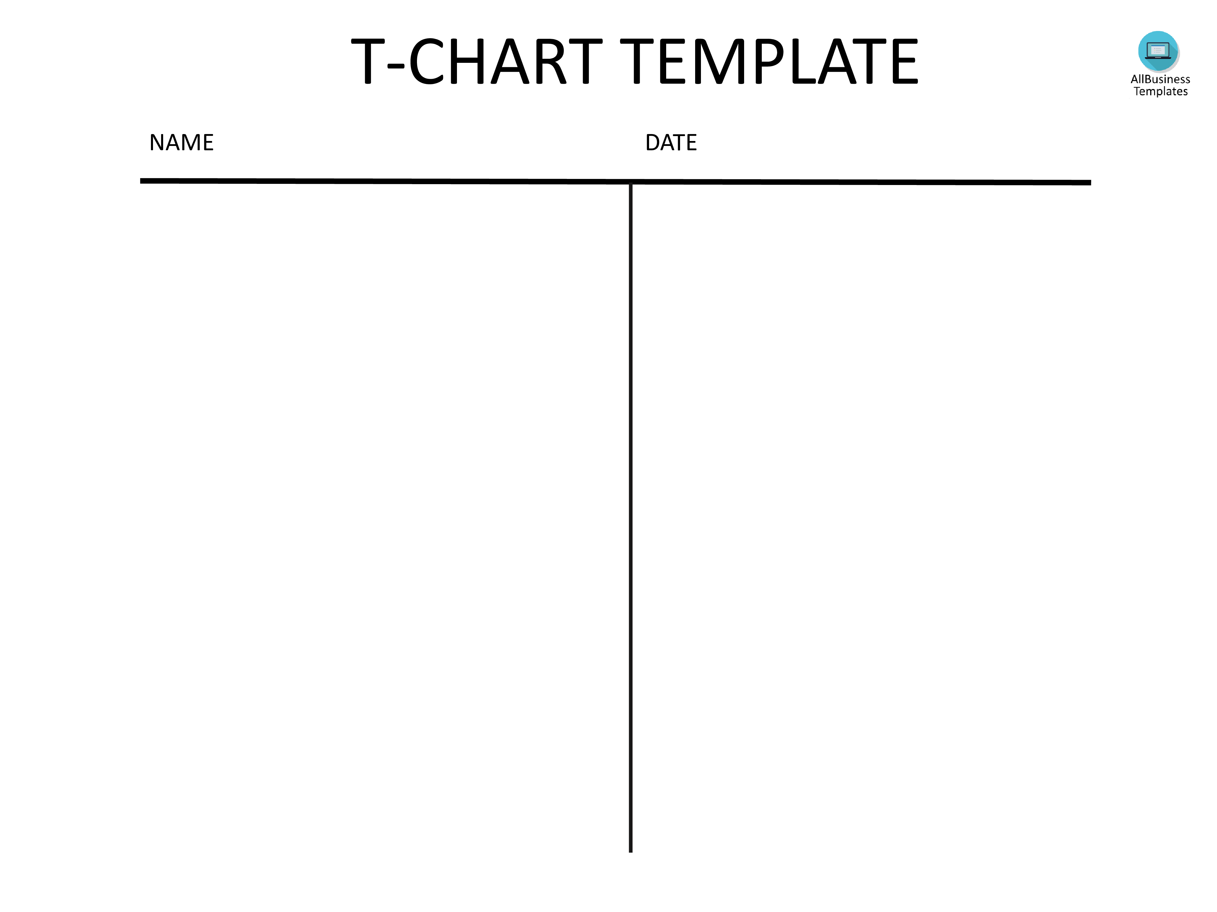 T Chart Template PDF Templates At Allbusinesstemplates