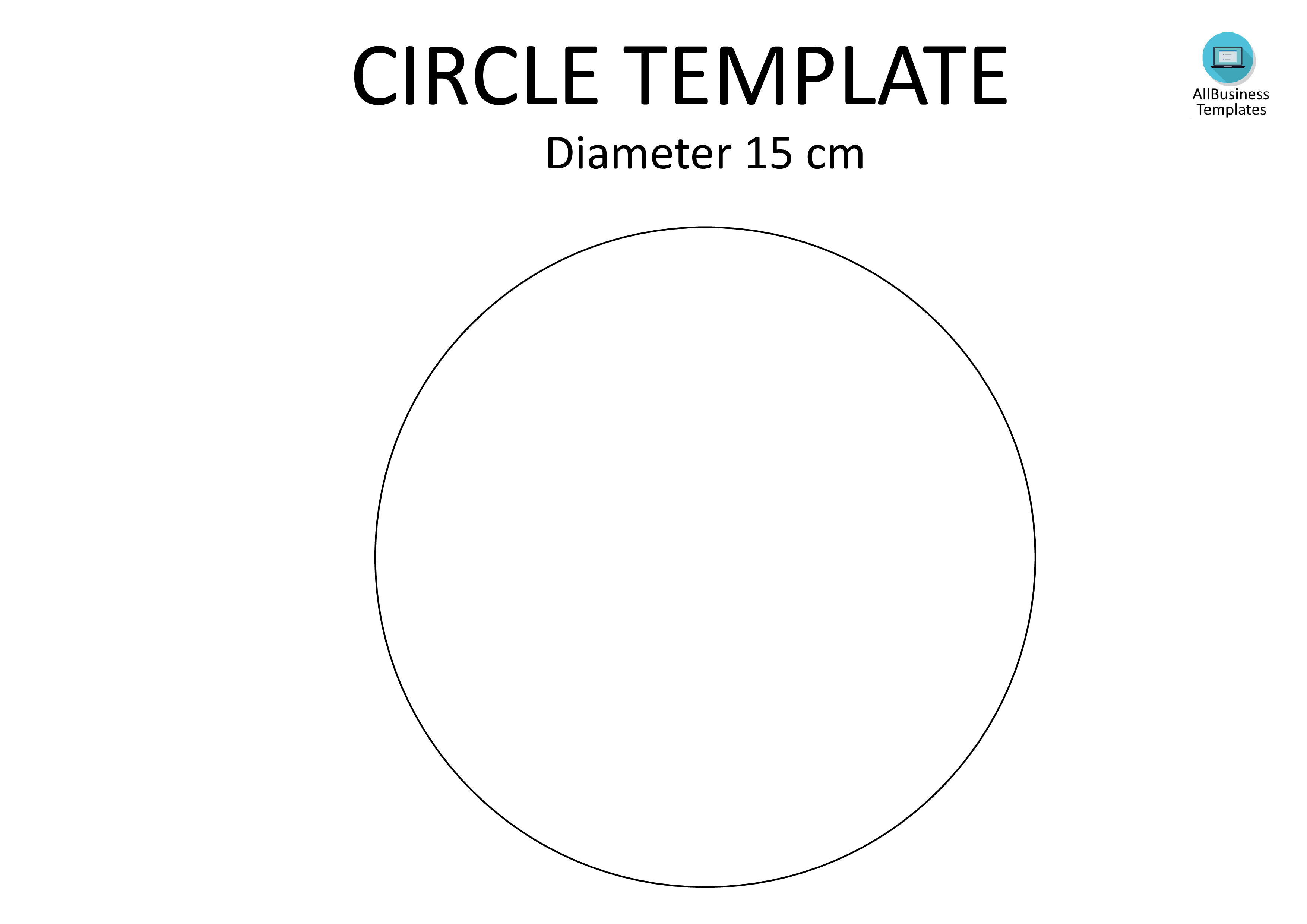 Circle Template A4 Diameter 15CM Templates At Allbusinesstemplates