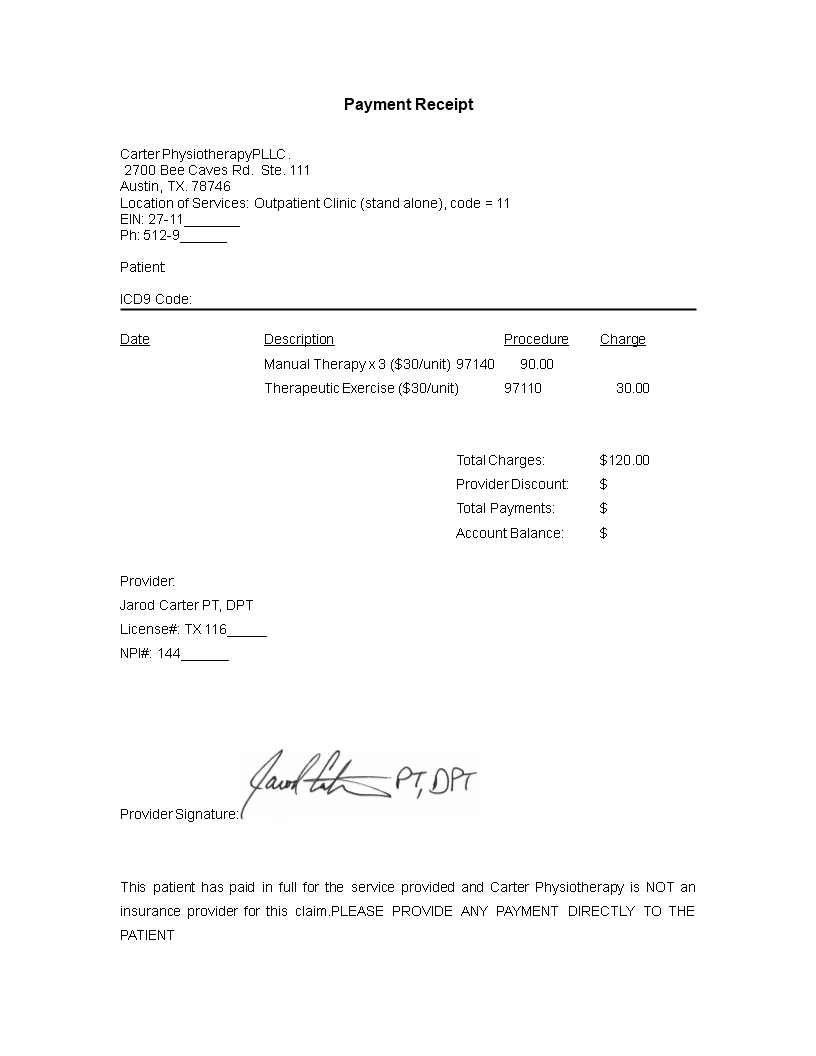 example of payment receipt template plantilla imagen principal