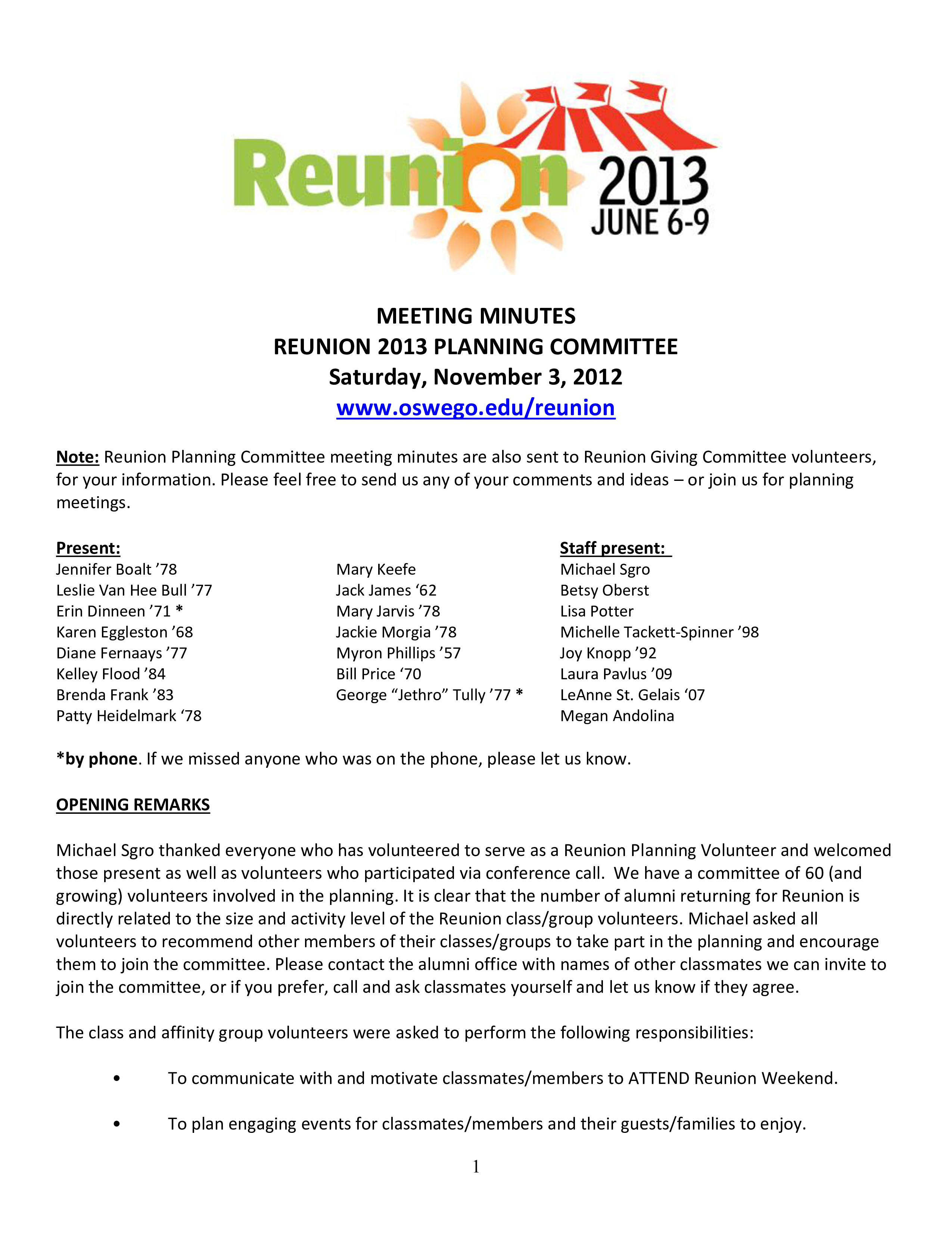 Reunion Program Agenda | Templates at allbusinesstemplates.com