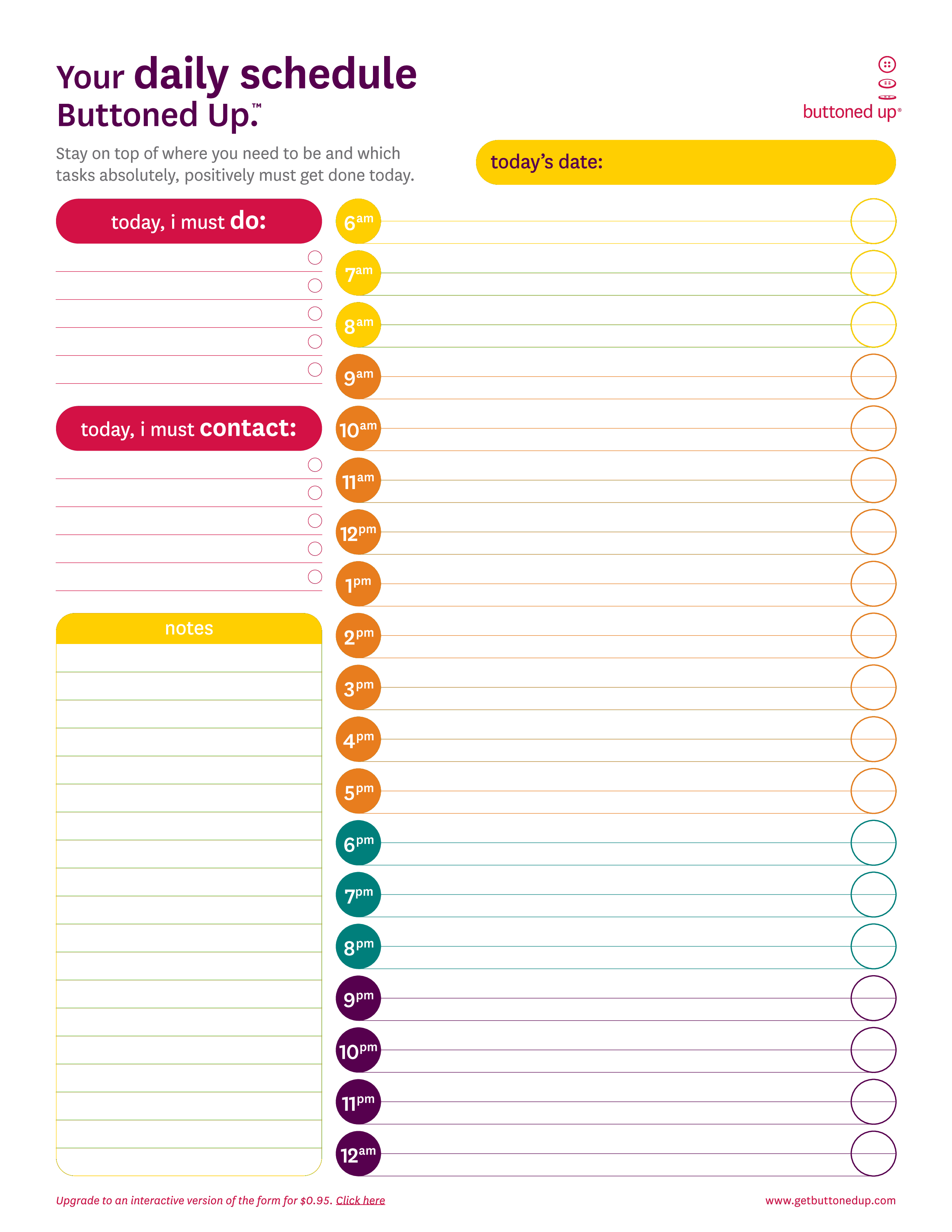 Hourly Schedule Calendar Templates At Allbusinesstemplates