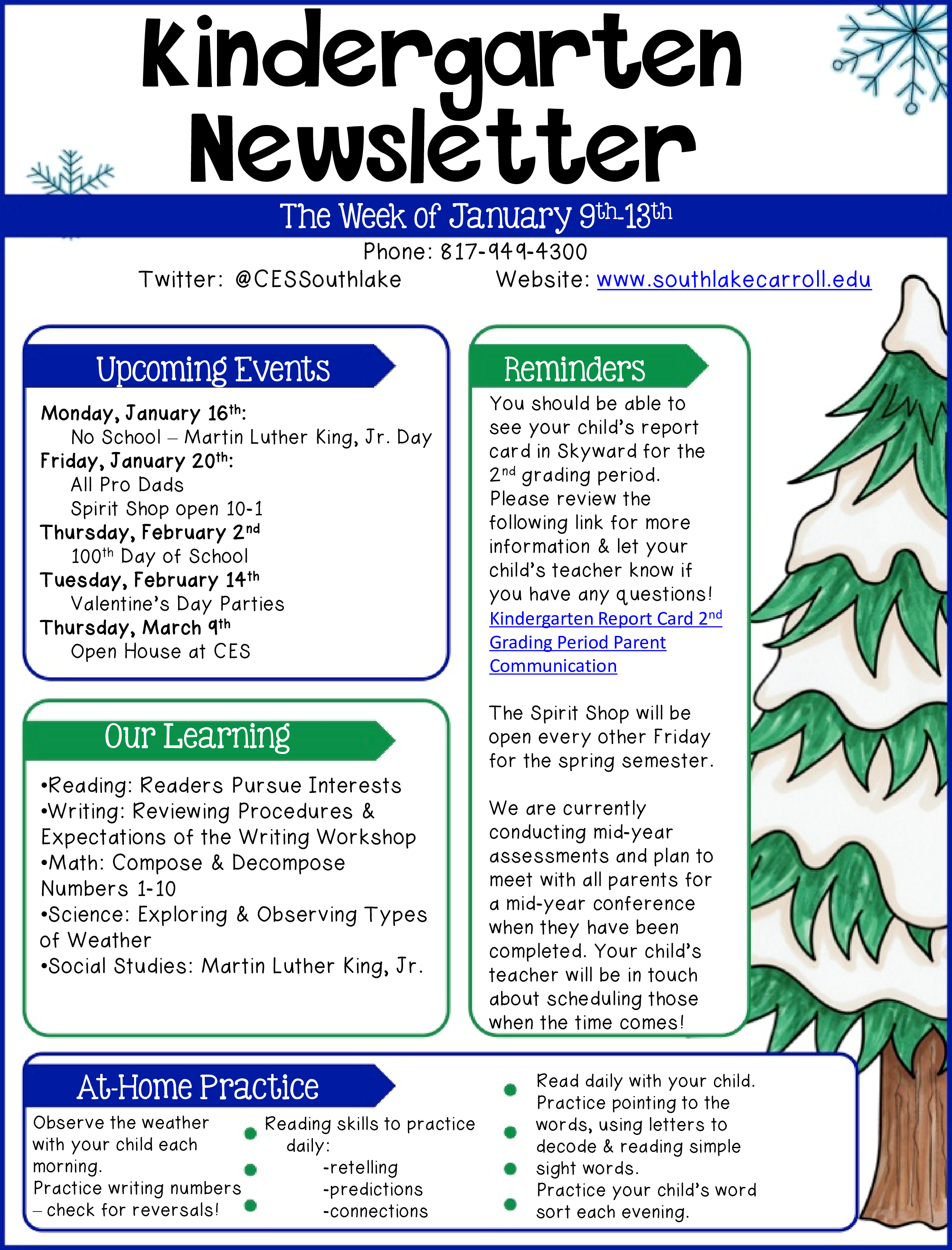 Kindergarten Newsletter Example Templates At Allbusinesstemplates