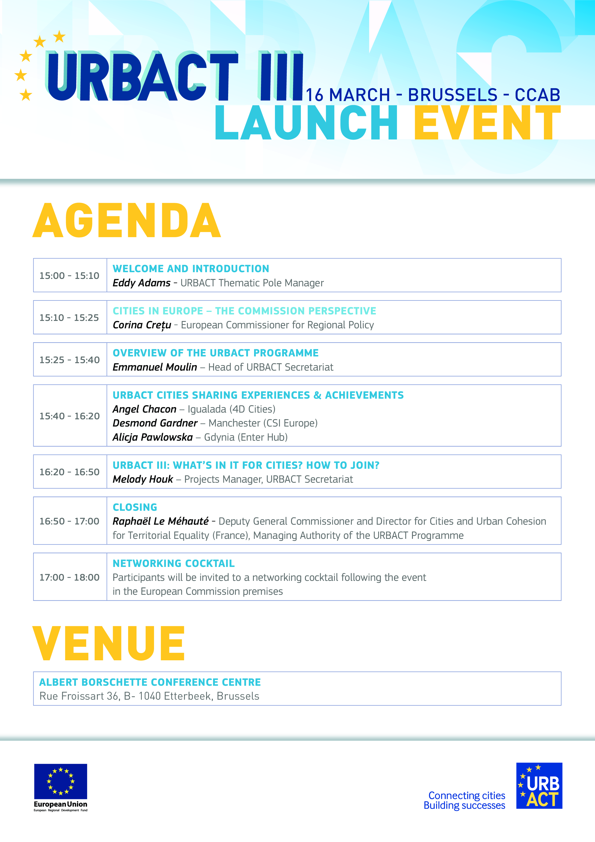 Launch Event Agenda main image