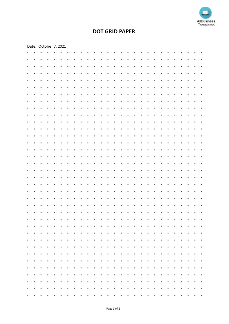 Gratis Dot Grid Paper