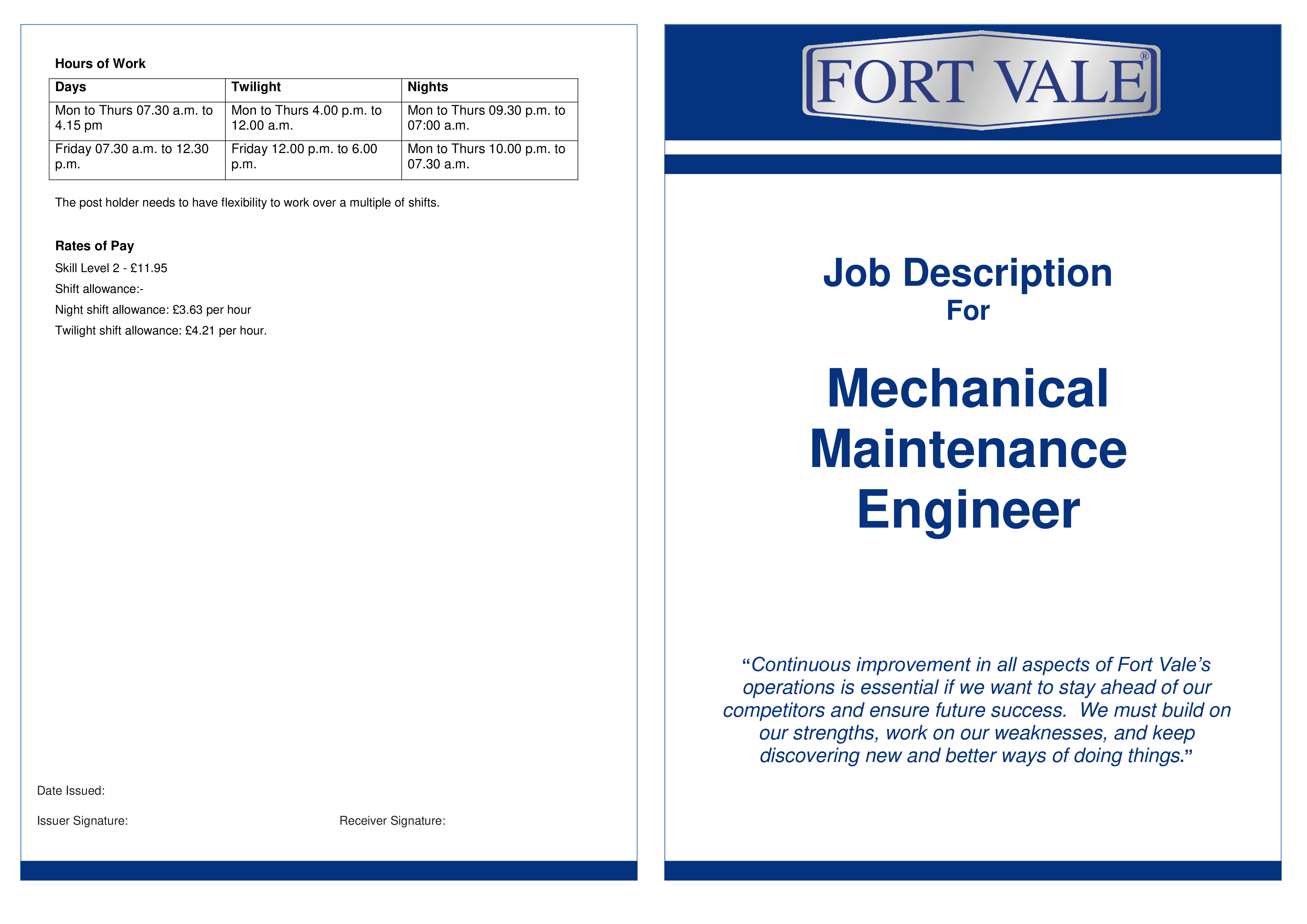 Mechanical Engineer Job Description Templates At Allbusinesstemplates