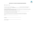 Minutes of a Special Shareholders Meeting gratis en premium templates