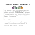 Debit Note Template for Attorney gratis en premium templates