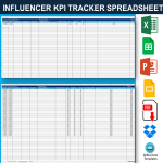 Vorschaubild der VorlageKey Performance Tracker Influencer Marketing