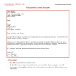template topic preview image Basic Formal Resignation Letter