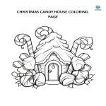 Gingerbread house coloring page gratis en premium templates