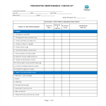 Daily maintenance checklist excel | Business templates, contracts and ...