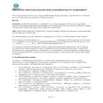 Employee Non Disclosure And Confidentiality Agreement gratis en premium templates