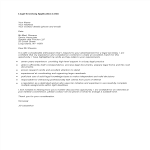 Vorschaubild der VorlageLegal Secretary Job Application Letter