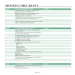 moving checklist sample gratis en premium templates